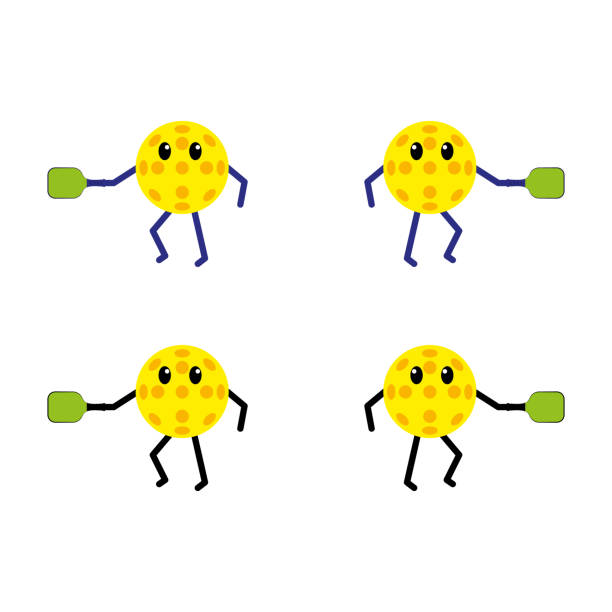 a set of pickleball icons